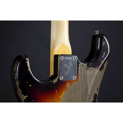 Fender '68 Strat Relic Michael Landau Signature 3-Color Sunburst - Custom Electric Guitar image 7