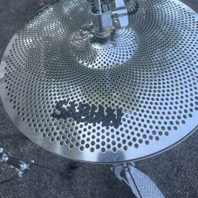 Sabian 13" Quiet Tone Low Volume Hi-Hat Cymbals (Pair) 2018 - Present - Silver image 7