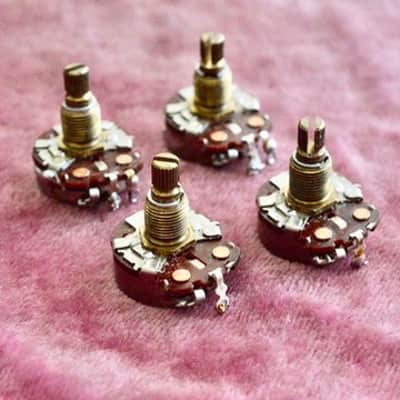 Vintage 1963 Gibson CTS 500k matched pot set - Volume / Tone - ES-335 PAF 1964 image 1