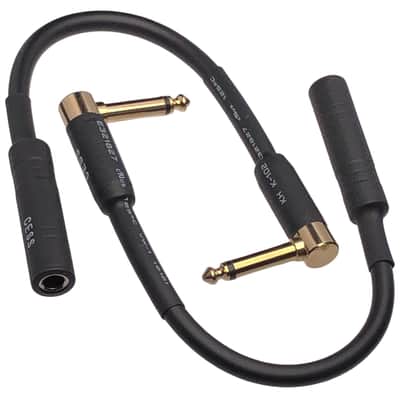Low-Noise Right Angle 1/4 TS Male to Female Guitar Extension Cable, 2 Pack image 6