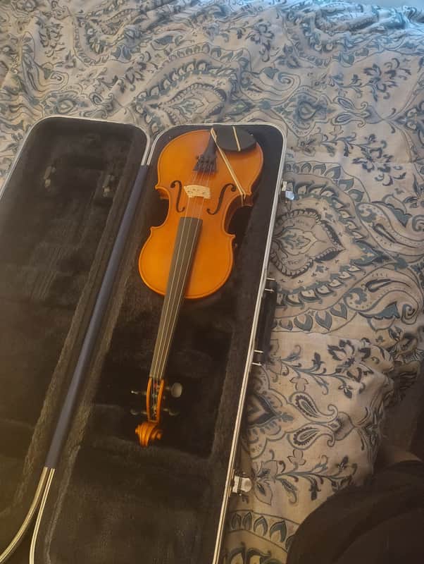 Beginner Violin Outfit (No Bow) + Hard Case & Rosin image 1