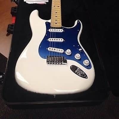 Fender Dealer Event Strat Snow White w/ Matching Headstock-Blue fender logo image 7