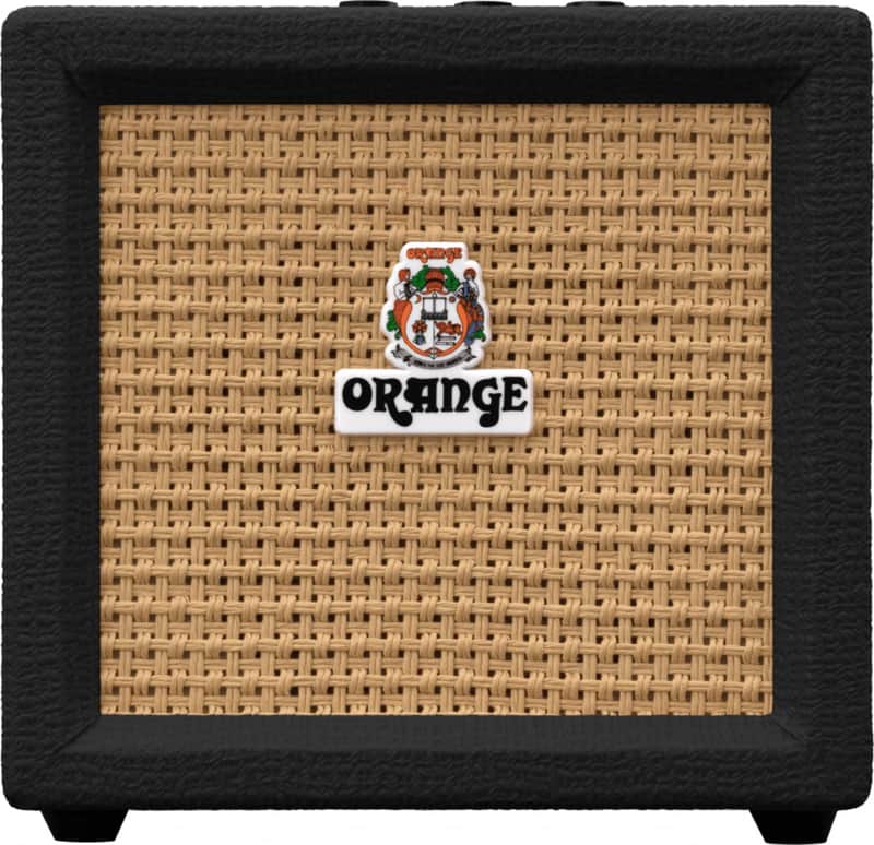 Orange Crush Mini Battery-Powered Electric Guitar Combo Amplifier, 3W, Black image 1