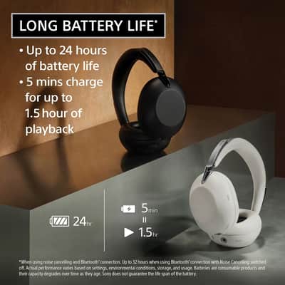 Sony 1000X THE COLLEXION Wireless Noise Cancelling Headphones - Platinum image 5