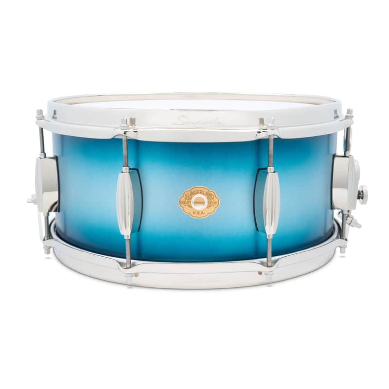 Slingerland Radio King Artist Snare Drum 14x6.5 "Blue & Silver Lacquer"