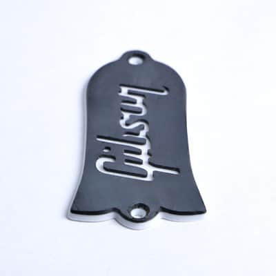 Custom Gibson Les Paul Truss Rod Cover - Gibson Logo (Black & White) image 12