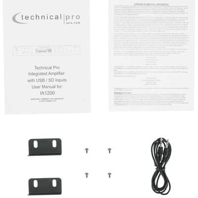 Technical Pro IA1200 Pro Integrated Amplifier USB/SD/AUX/RCA + (2) Microphones image 11