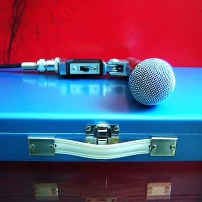 Vintage 1970's Shure 565S dynamic cardioid microphone Low Z Satin Chrome w accessories SM58 565SD 565 # 3 image 1