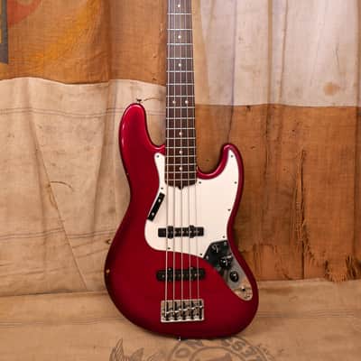 Fender Jazz Bass V - 5-String USA 1996 - Transparent Redburst image 1