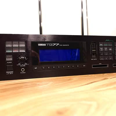 Yamaha TG-77 Synthesizer with Bright Blue LCD Display image 2