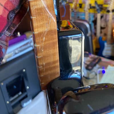 Squier by Fender Bullet S3 PROJECT Body and Loaded Pickguard FREE Neck Included 1980s - Sunburst image 10