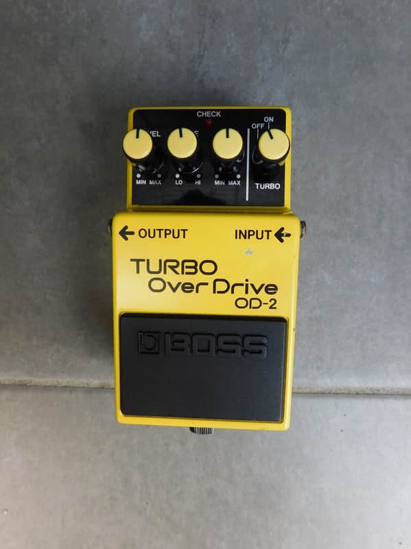 Boss OD-2 Turbo OverDrive Black Label 1987 - Yellow image 1