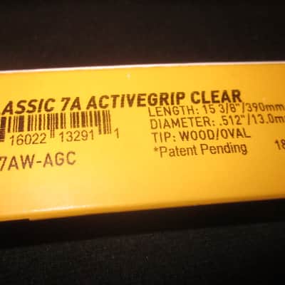 Pro-Mark TX7AW-AGC Classic 7A ActiveGrip Clear Drum Sticks 2018 - 2020 - Natural image 7