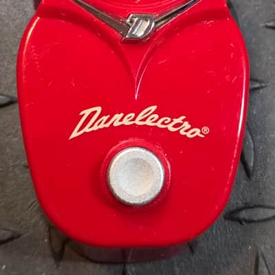 Danelectro Pastrami Overdrive 2010s - Red DJ-1 Food Series Missing Back Rubber image 2