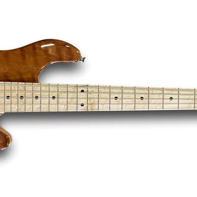 Lakland USA Series 54-94 (34" Scale) Figured Redwood Top, Bartolini system, Birdseye FB DEMO! 2020 image 1