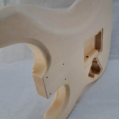 Unfinished Basswood Hxx guitar body - for Fender Strat Stratocaster neck Floyd Rose J2430 image 8