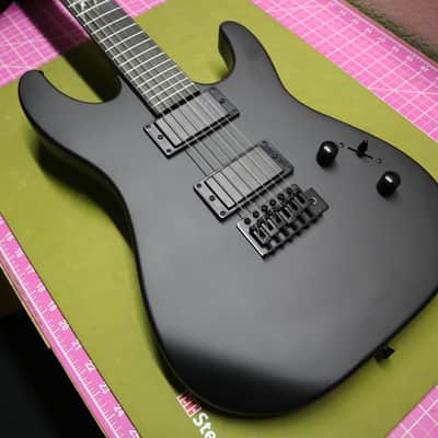 Harley Benton HWY-25BKS Progressive 2022 Black Matte Free FretWerx Setup and Fret Polish USA Stock image 1