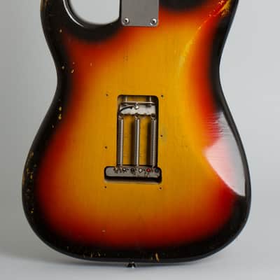 Fender  Stratocaster Solid Body Electric Guitar (1965), ser. #L77176, vintage road case. image 4