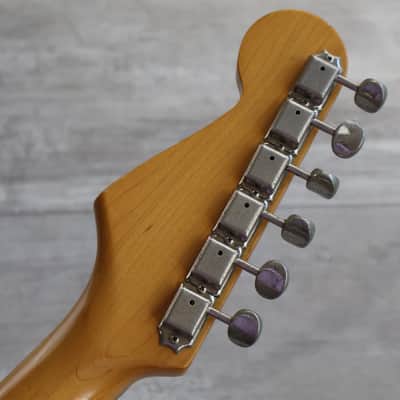 1985 Squier Japan ST314-60 Contemporary Series Medium Scale Stratocaster (Candy Apple Red) image 15