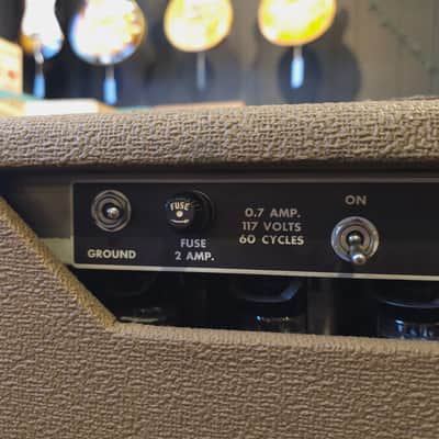 Used Fender Brown Princeton Amp 6G2 1962 w/Non Original Cover image 5