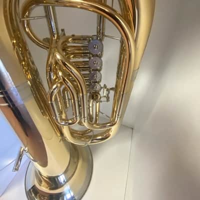 New Alexander model 155 F Tuba in Gold Brass, 5 valves,Lacquered, Nickel-Silver Garland;with Care Kit image 19