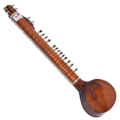 SITAR~VILAYAT KHAN STYLE~6 MAIN, 12 -13 SYMPATHETIC STRINGS~WITH GIG BAG, MIZRAB image 8