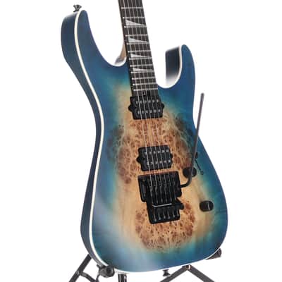 Jackson MJ Series Dinky DKRP, Transparent Blue Burst, Plays Great (W2) (00179) image 3