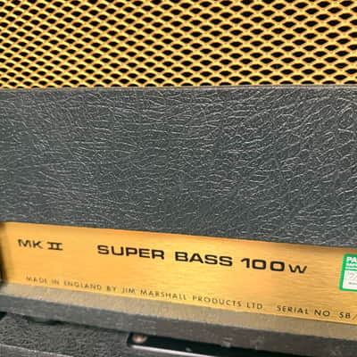 Marshall JMP 1992 MK II Super Bass 100 image 9