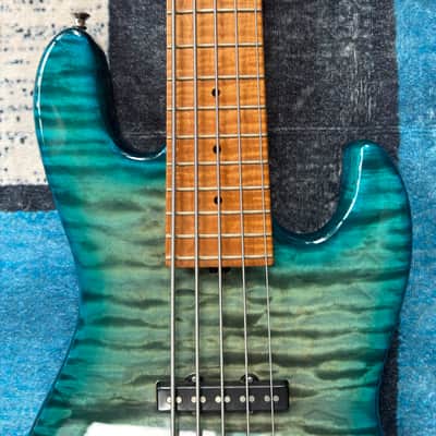 Sadowsky 21-fret Standard Masterbuilt Limited 2020 No.4/30 2020 - Whale Blue Burst Transparent High Polish Burst image 3
