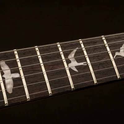 PRS SE Santana Signature Yellow Double Cutaway Flamed Maple Top HH Birds Inlay image 5