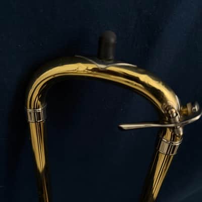 Bach 42BO Stradivarius Series Tenor Trombone with Open Wrap F Attachment Standard Rotor Valve - Clear Lacquered Brass image 13