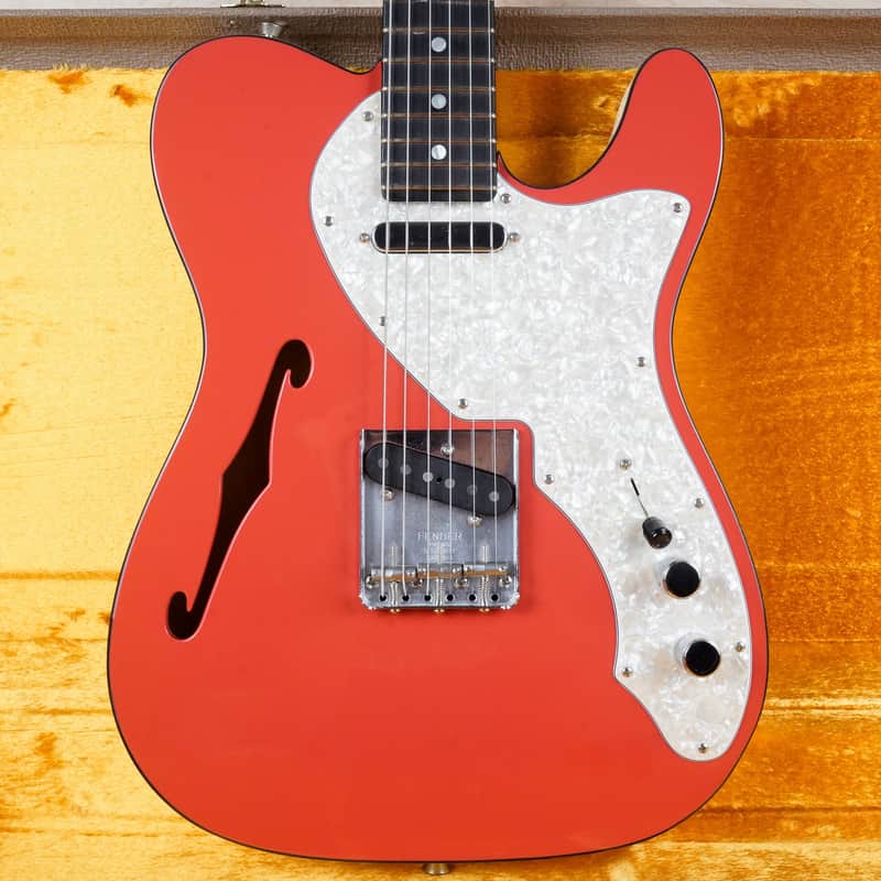 Fender Two Tone Thinline Telecaster 2019 Fiesta Red/Arctic White USA w/ OHSC