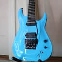 Schecter KM 7 fr-s Lambo blue sustainiac floyd rose