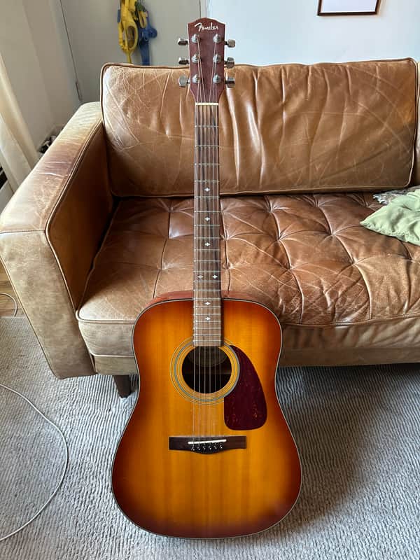 Fender DG-16 6 String Acoustic Early 2000s - Sunburst | Reverb