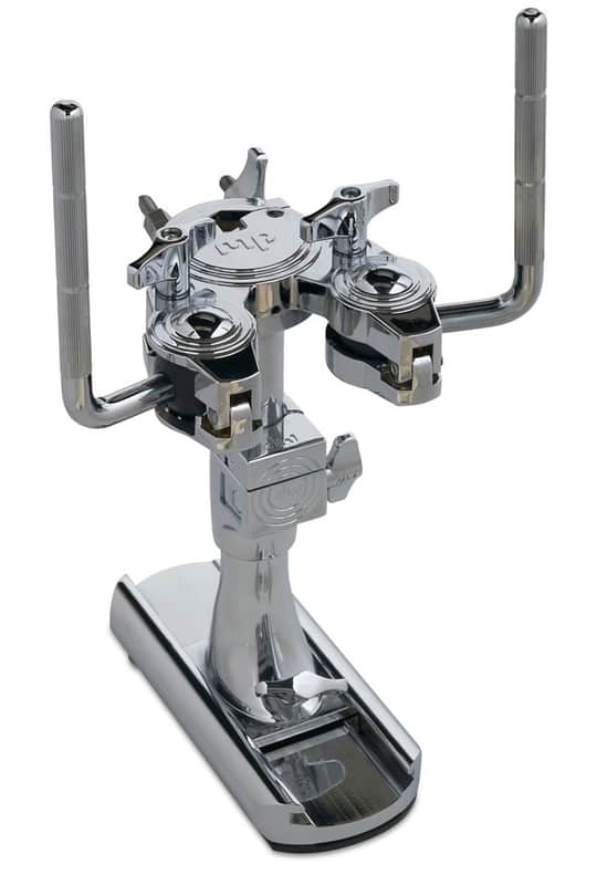 DW DWCP9900BD Bass Mounted Double Tom Arm w/Track - Chrome image 1