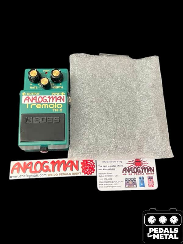 Analogman Boss TR-2 Tremolo with Mod 2010s - Green - X13671 image 1