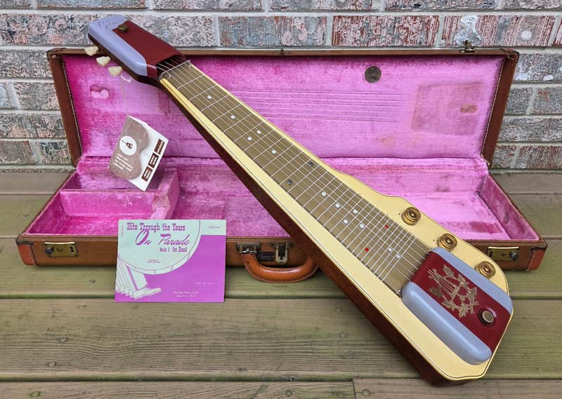 Vintage 1951 Gibson Ultratone Lap Steel Electric Guitar w/ Original Geib Hardshell Case, Hang Tag! image 1