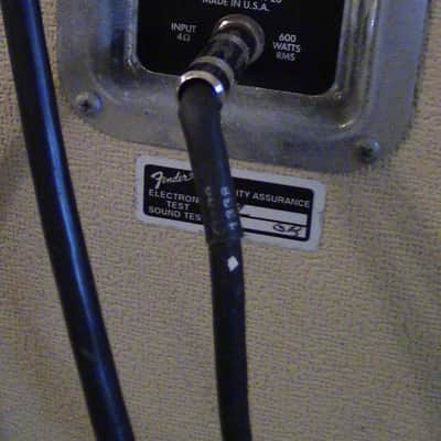 Fender Custom Shop Rumble 300 Bass Head  and  Sub Cabinet 1995 Blonde image 12