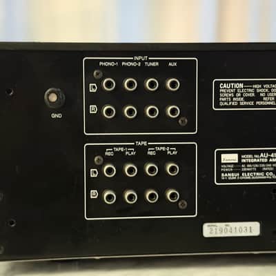 πΆβ¨ Sansui AU-417 Integrated Amplifier β 120V U.S. Unit, Serviced, Cleaned, Tested image 10