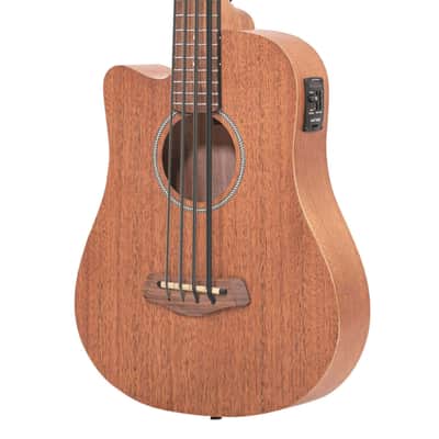 GOLD TONE MicroBass M-Bass LEFTY 4-string A/E Short-Scale Fretted BASS guitar w/ BAG new image 2