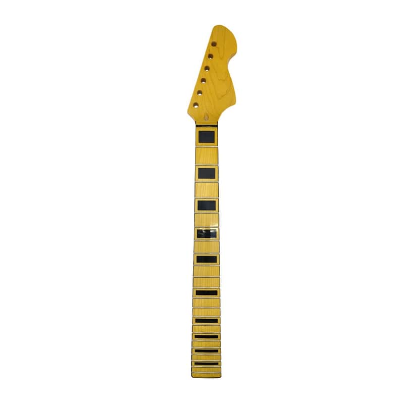 Electric Guitar Neck Replacement Maple Neck with Rosewood Fingerboard, Black Binding image 1