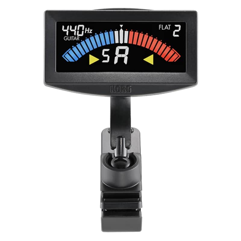 Korg PitchCrow-G Clip-on tuner for guitar or bass - Black image 1