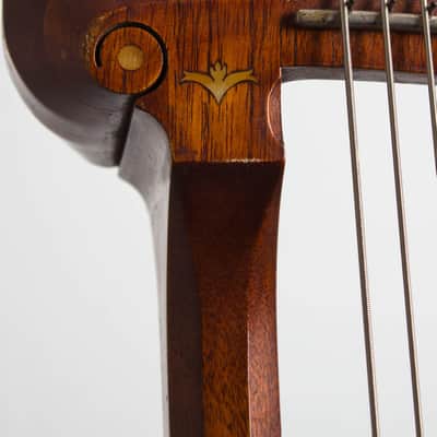 Gibson Style U Harp Guitar (1908), ser. #7554, Mark Leaf molded fiberglass hard shell case. image 13
