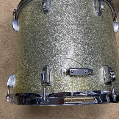 Ludwig Snare Drum Ludwig 15 in marching snare 1960-1970,s - Sparkle silver image 5