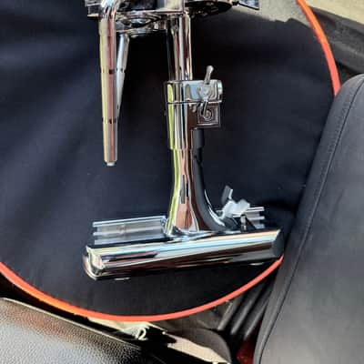 DW Bass Drum Double Tom Mount w/ Slide Track, Drum Workshop Collector’s Series in Chrome, DWSP458 image 4