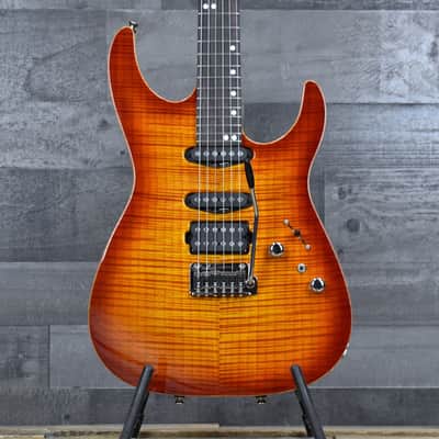 Tom Anderson Angel with Hardshell Case - Fire Burst with Binding image 1