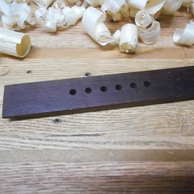 Martin Style Brazilian Rosewood Straight Bridge image 3