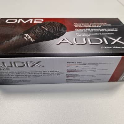 Audix OM2 Handheld Hypercardioid Dynamic Microphone - Black image 1