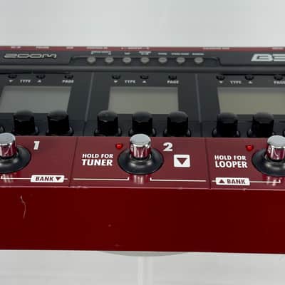 Zoom B3 Bass Multi Effects Processor 2000’s - Red image 4