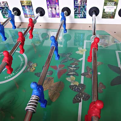 MUSE signed memorablia : Garlando Football Table 70's Red ,White and Blue image 3